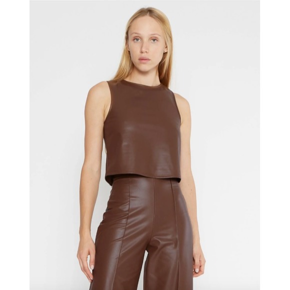 Ripley Rader Top Brown Chestnut Vegan‎ Leather Tank - Picture 1 of 11